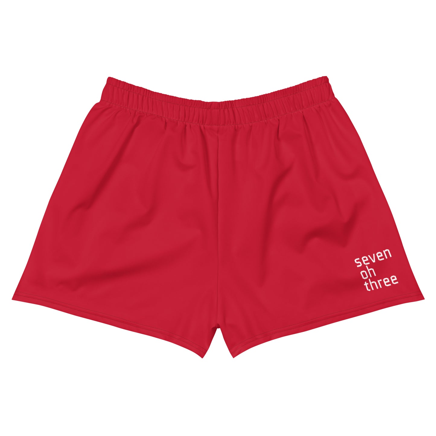 Shop703 Women's "The Commonwealth" (Red) Athletic Shorts