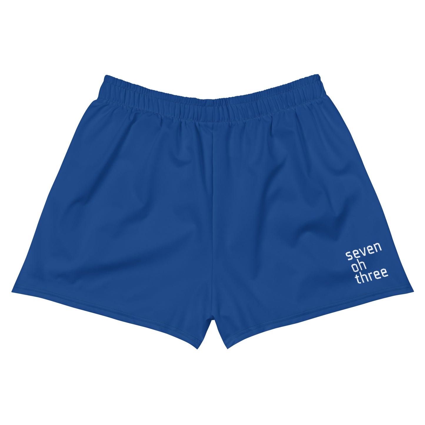 Shop703 Women's "The Commonwealth" (Blue) Athletic Shorts