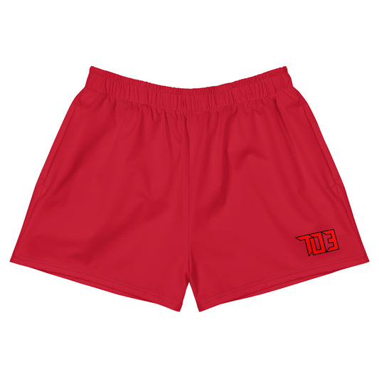 Shop703 Women's "Hornet Red" Athletic Shorts