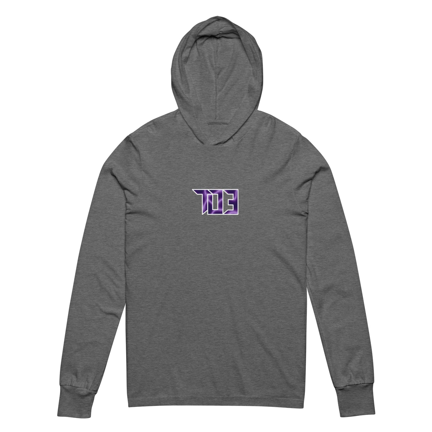 Shop703 "Charged Up Purple" Hooded Long-Sleeve Tee