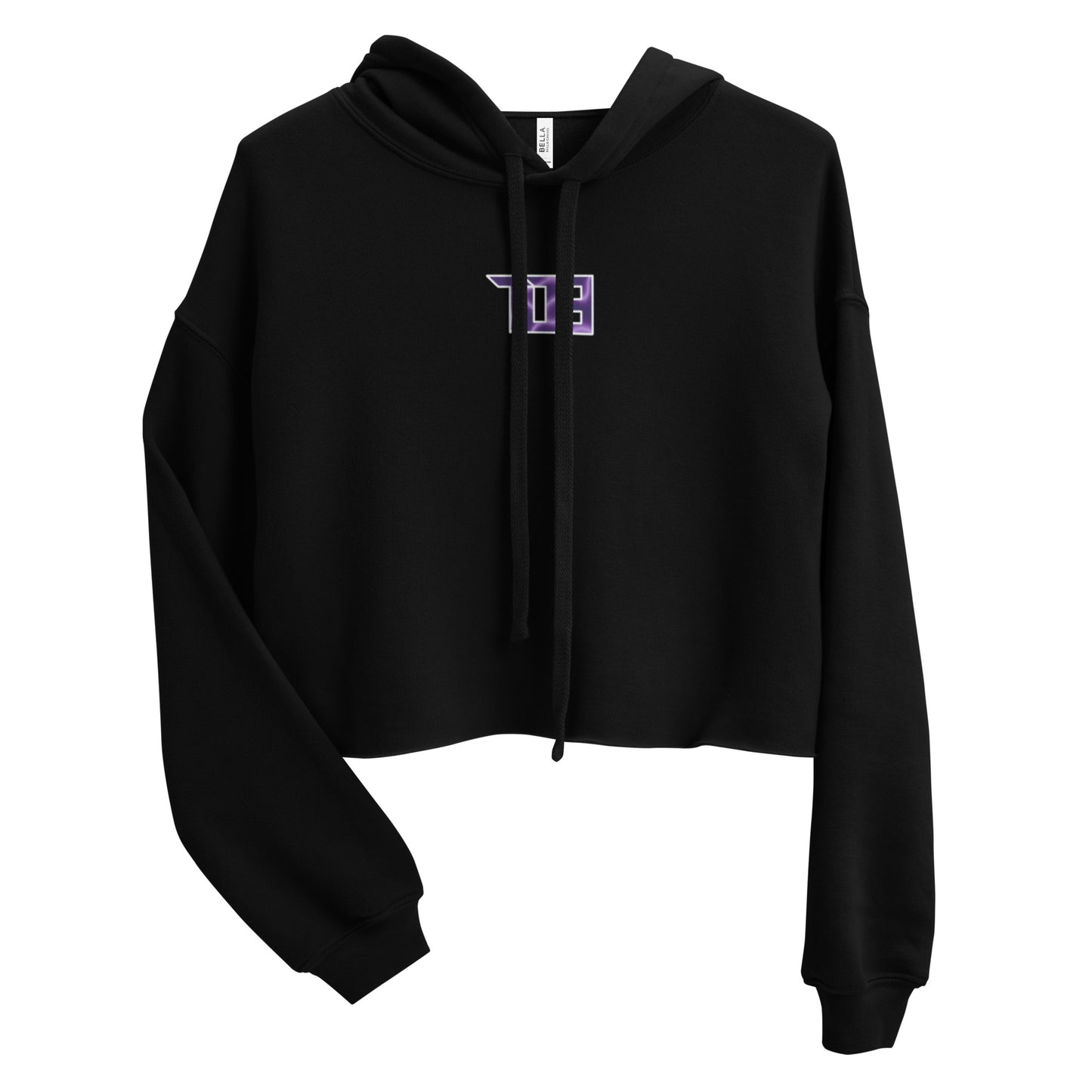 Shop703 "Charged Up Purple" Women's Crop Hoodie