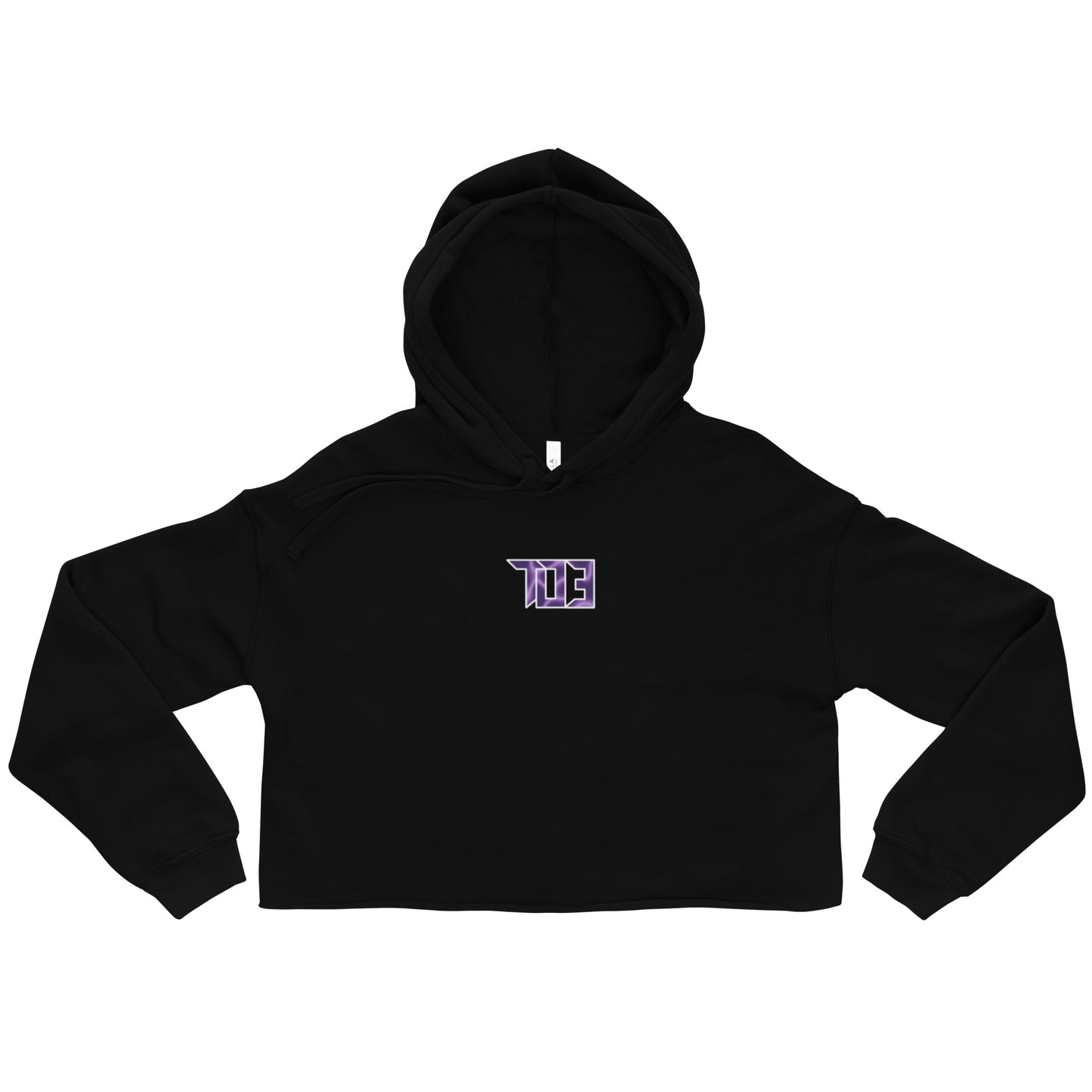 Shop703 "Charged Up Purple" Women's Crop Hoodie