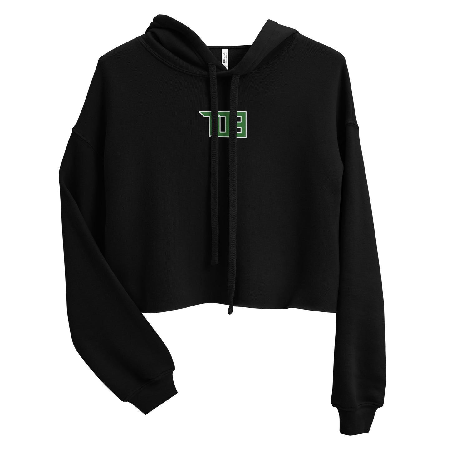 Shop703 "Jaguar Green" Women's Crop Hoodie