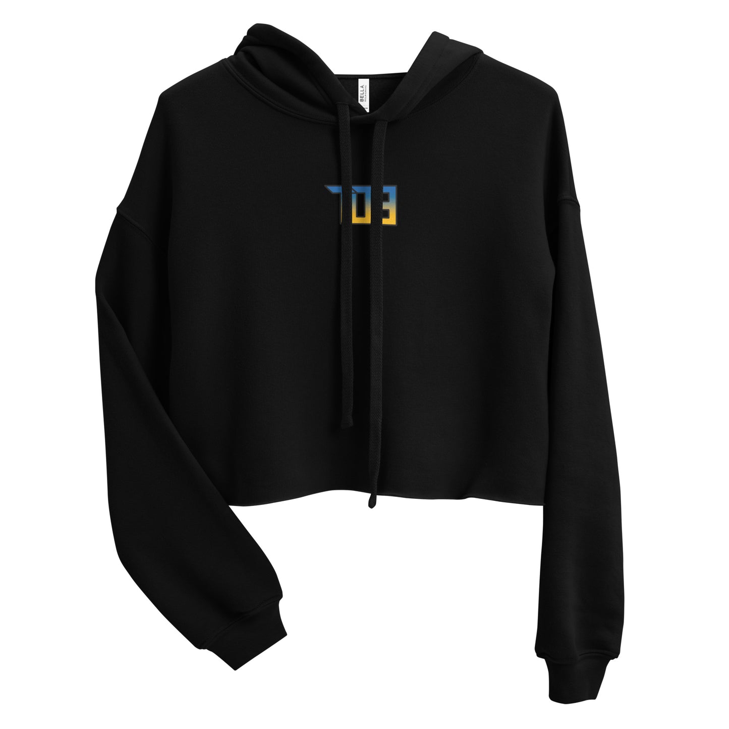 Shop703 "Ram Fade" Women's Crop Hoodie