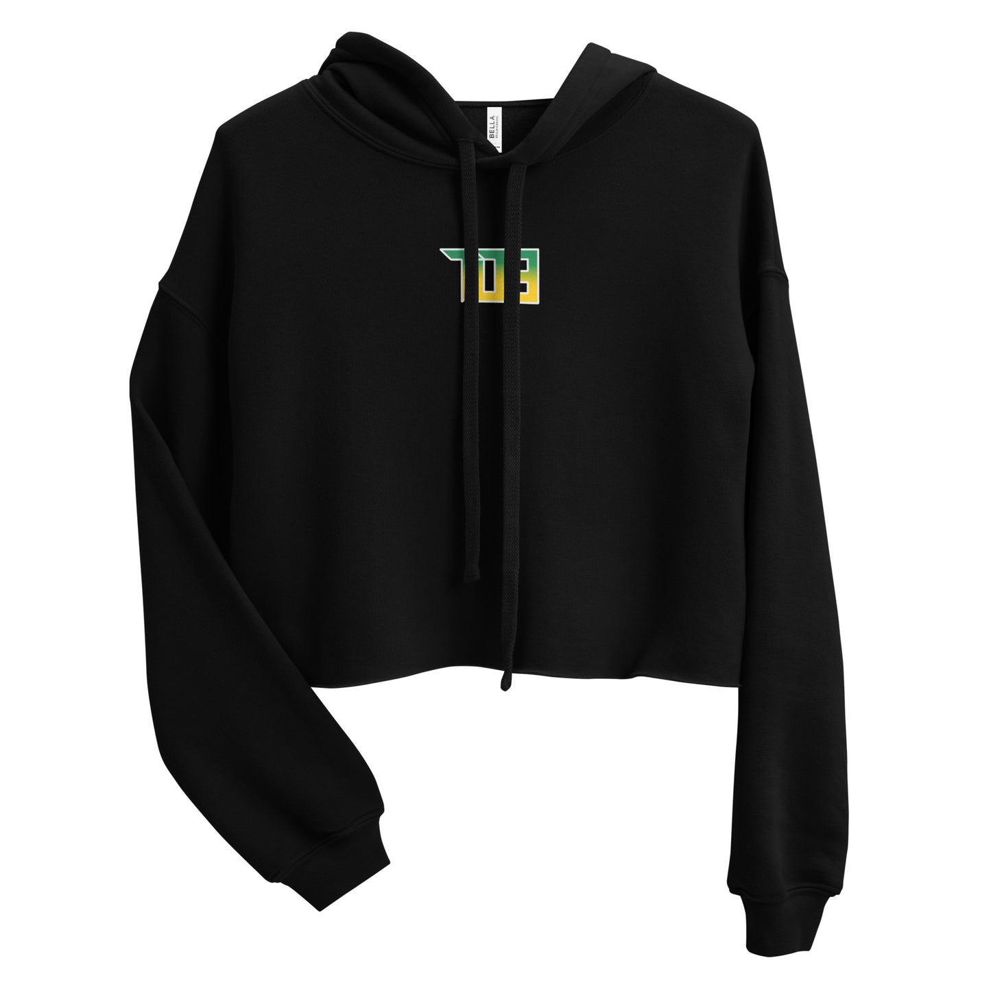 Shop703 "Saxon Fade" Women's Crop Hoodie