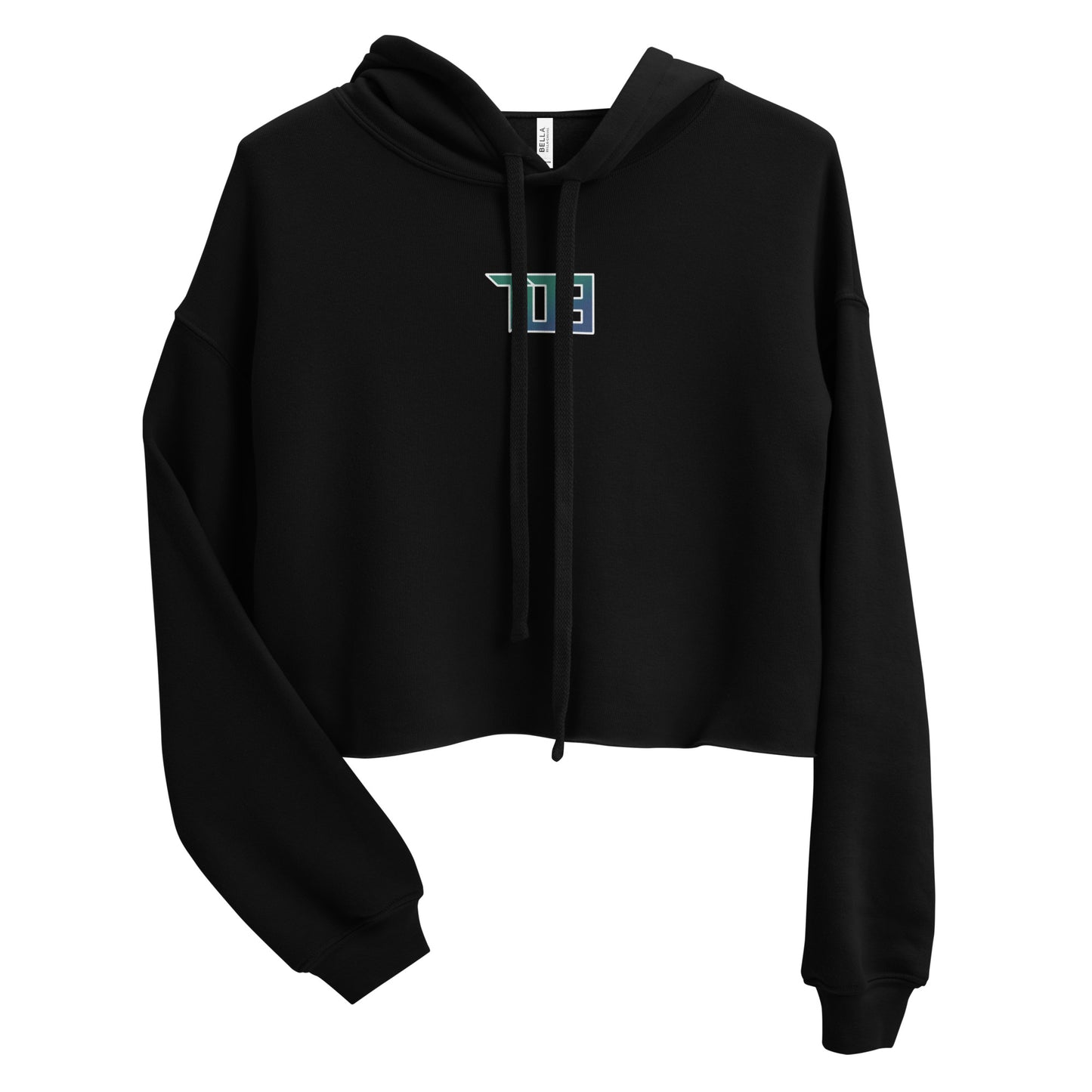 Shop703 "Seahawk/Stallion Fade" Women's Crop Hoodie