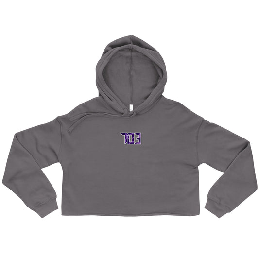 Shop703 "Charged Up Purple" Women's Crop Hoodie