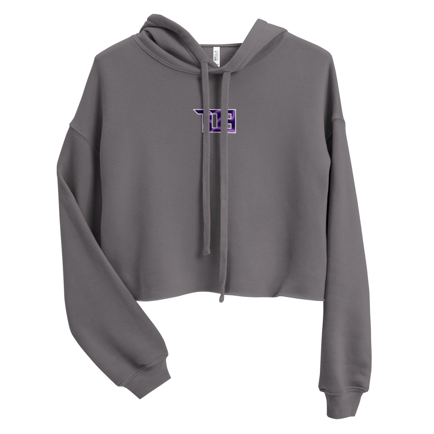 Shop703 "Charged Up Purple" Women's Crop Hoodie